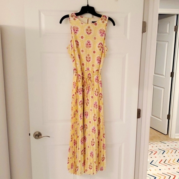 Ann Taylor Pink Midi Sundress for Wedding Guest - Picture 7 of 17
